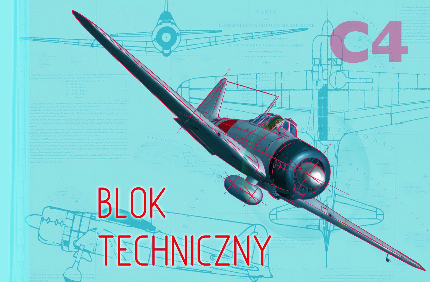 Blok techniczny C4 10k. biały Kreska